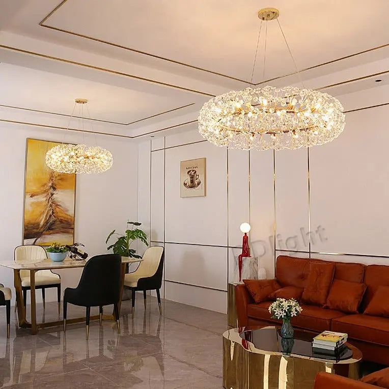 Gold Luxury Circular Chandelier ChandeliersLife®