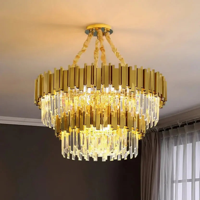 Modern Luxury Gold Crystal Lustre ChandeliersLife®