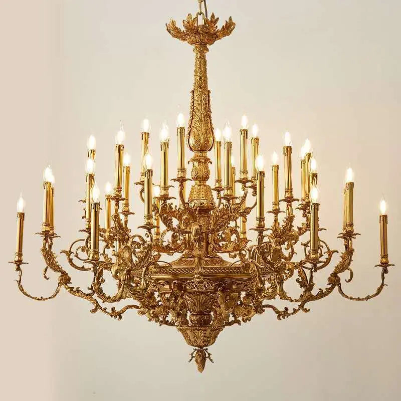 French Copper Luxury Villa Chandelier