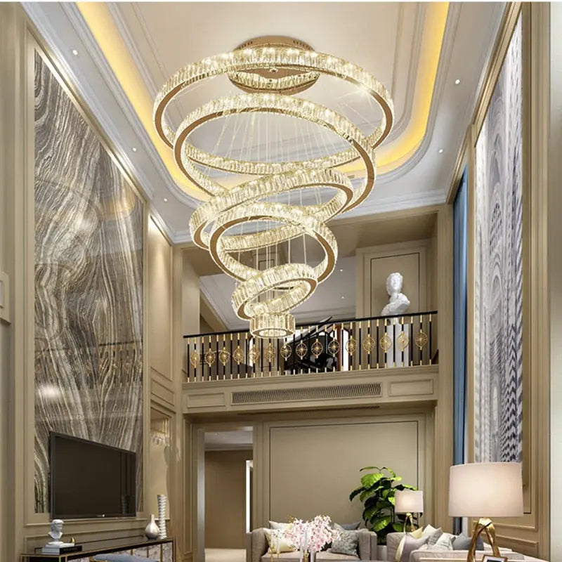 Luxury Modern Ring Crystal Chandelier