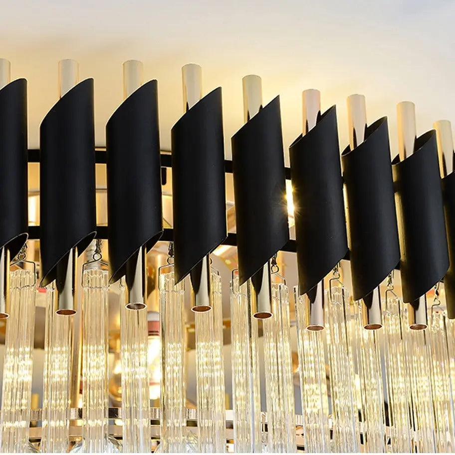 Rectangle Crystal Designer Ceiling Chandelier ChandeliersLife®