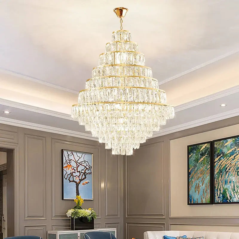 Villa Hollow Duplex Building Chandelier ChandeliersLife®