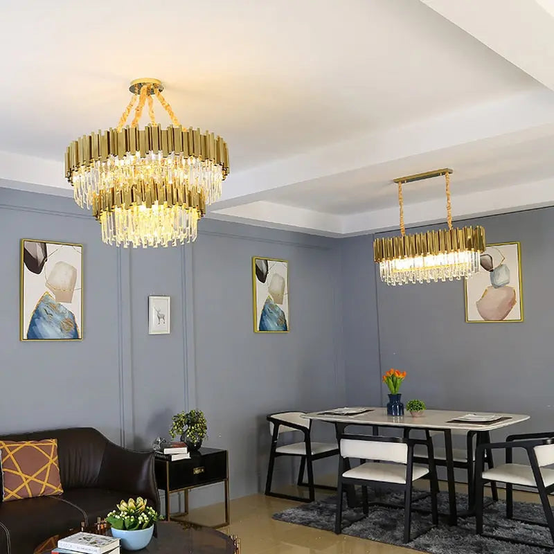 Modern Luxury Gold Crystal Lustre ChandeliersLife®