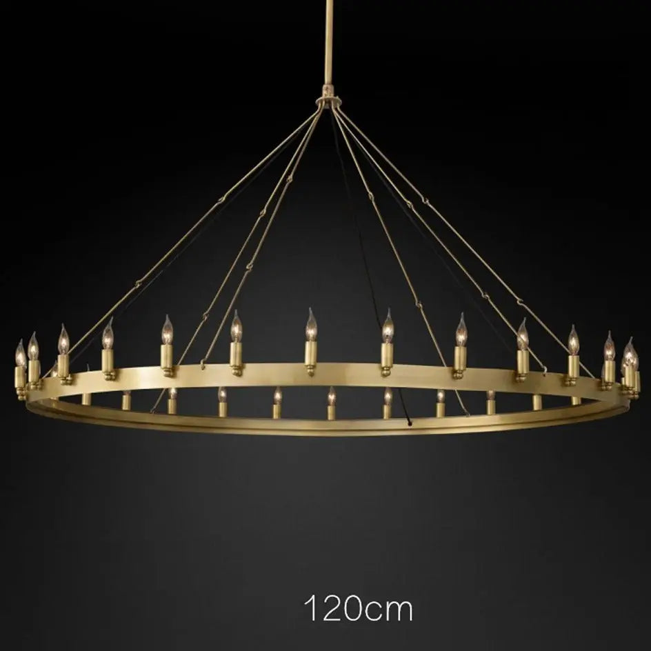 Retro American Round Candle Chandelier ChandeliersLife®