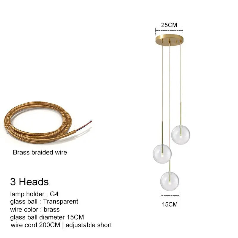 Modern Luxury Glass Ball Chandelier ChandeliersLife®