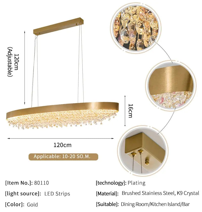 Modern Dining Room Crystal Chandelier ChandeliersLife®