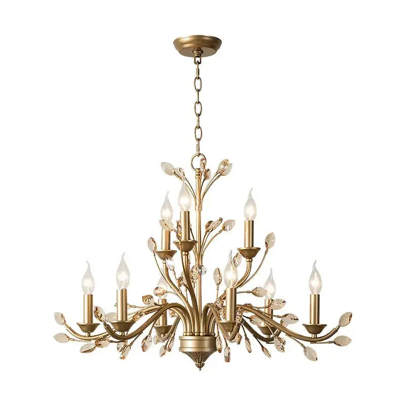 Modern Crystal Branch Chandelier - Amber ChandeliersLife®