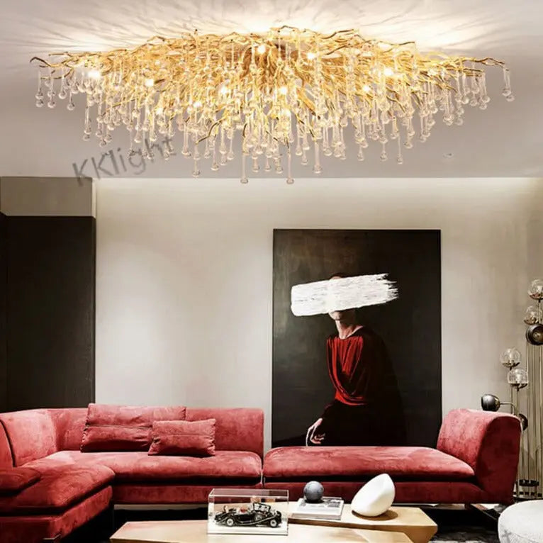 Ceiling Luxury Gold Crystal LED Chandelier ChandeliersLife®