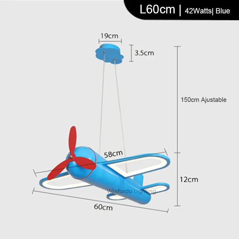 Modern Led Chandelier Airplane Lamp For Home Children Room ChandeliersLife®