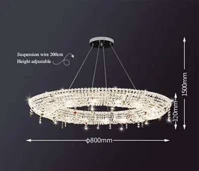 Luxury Villa LED Crystal Chandelier