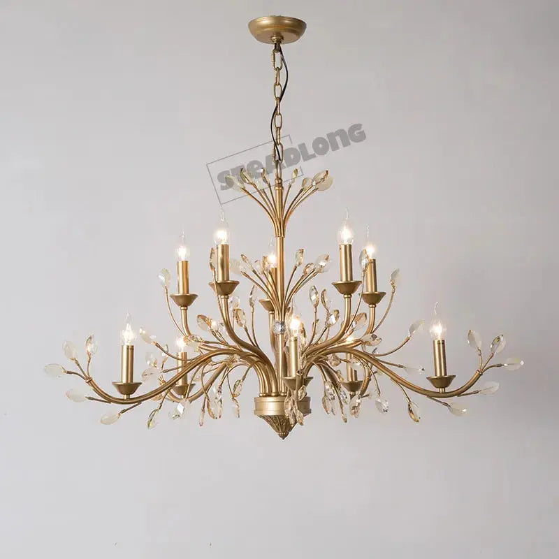Modern Crystal Branch Chandelier - Amber ChandeliersLife®