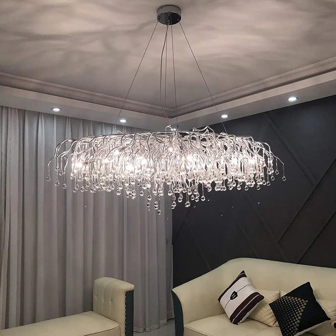 Raindrop Chrome Luxury Chandelier ChandeliersLife®