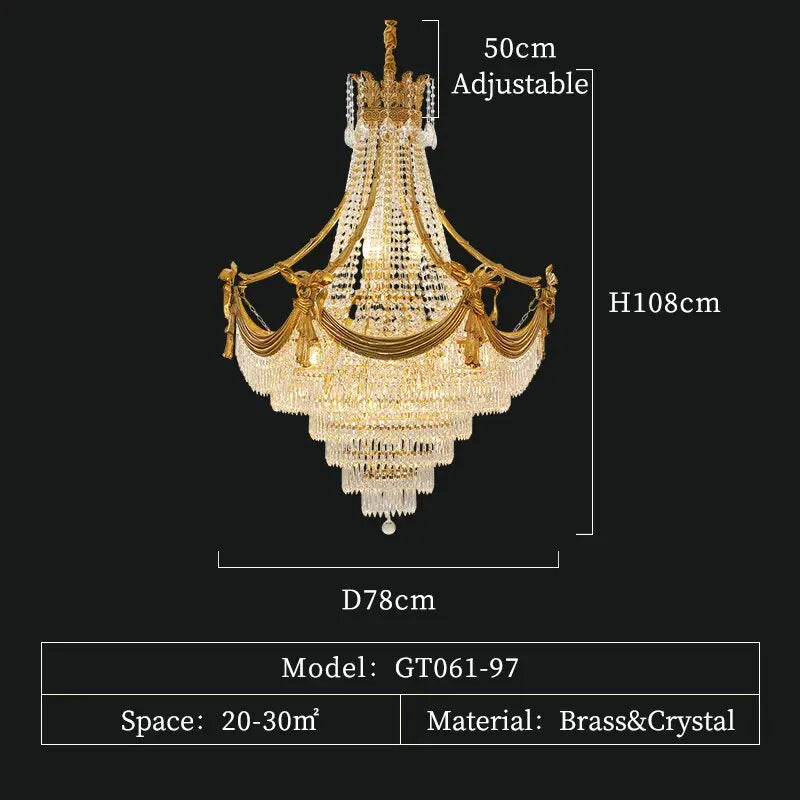 Crown Shape Crystal Chandelier ChandeliersLife®
