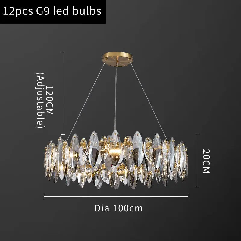 Luxury Modern Hanging Crystal Chandelier ChandeliersLife®