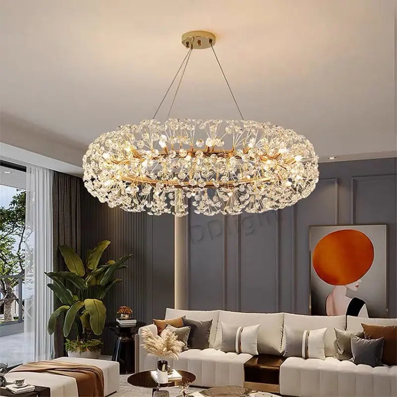 Gold Luxury Circular Chandelier ChandeliersLife®
