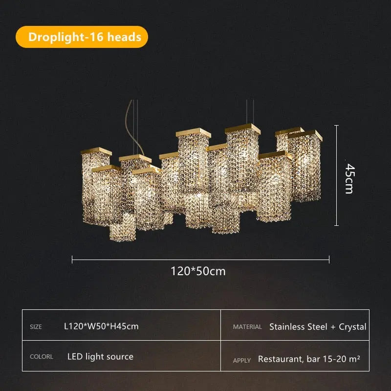 Italian Smoky Crystal Contemporary Chandelier ChandeliersLife®