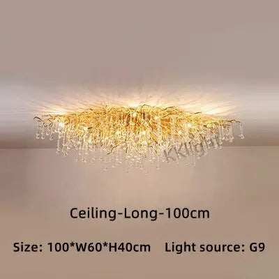 Ceiling Luxury Gold Crystal LED Chandelier ChandeliersLife®