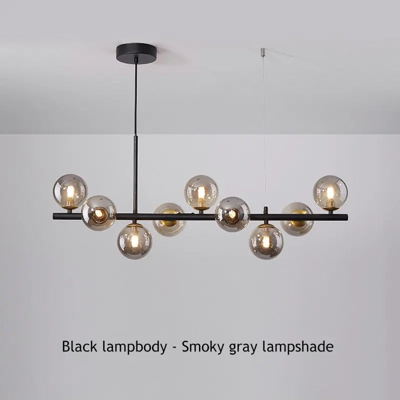Modern Long Dining Room Chandeliers Glass Ball ChandeliersLife®