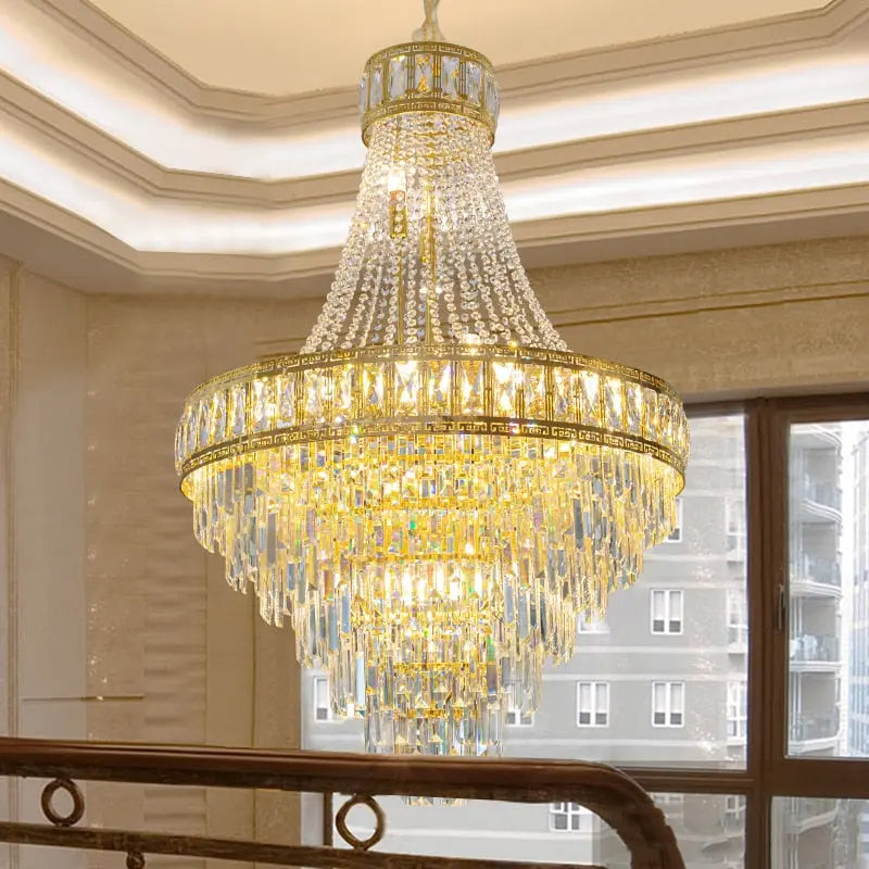 Banquet Hall Gold Modern Crystal Chandelier ChandeliersLife®