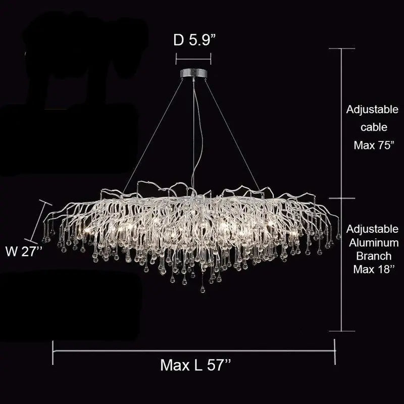 Raindrop Chrome Luxury Chandelier ChandeliersLife®