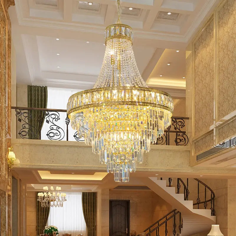 Banquet Hall Gold Modern Crystal Chandelier ChandeliersLife®