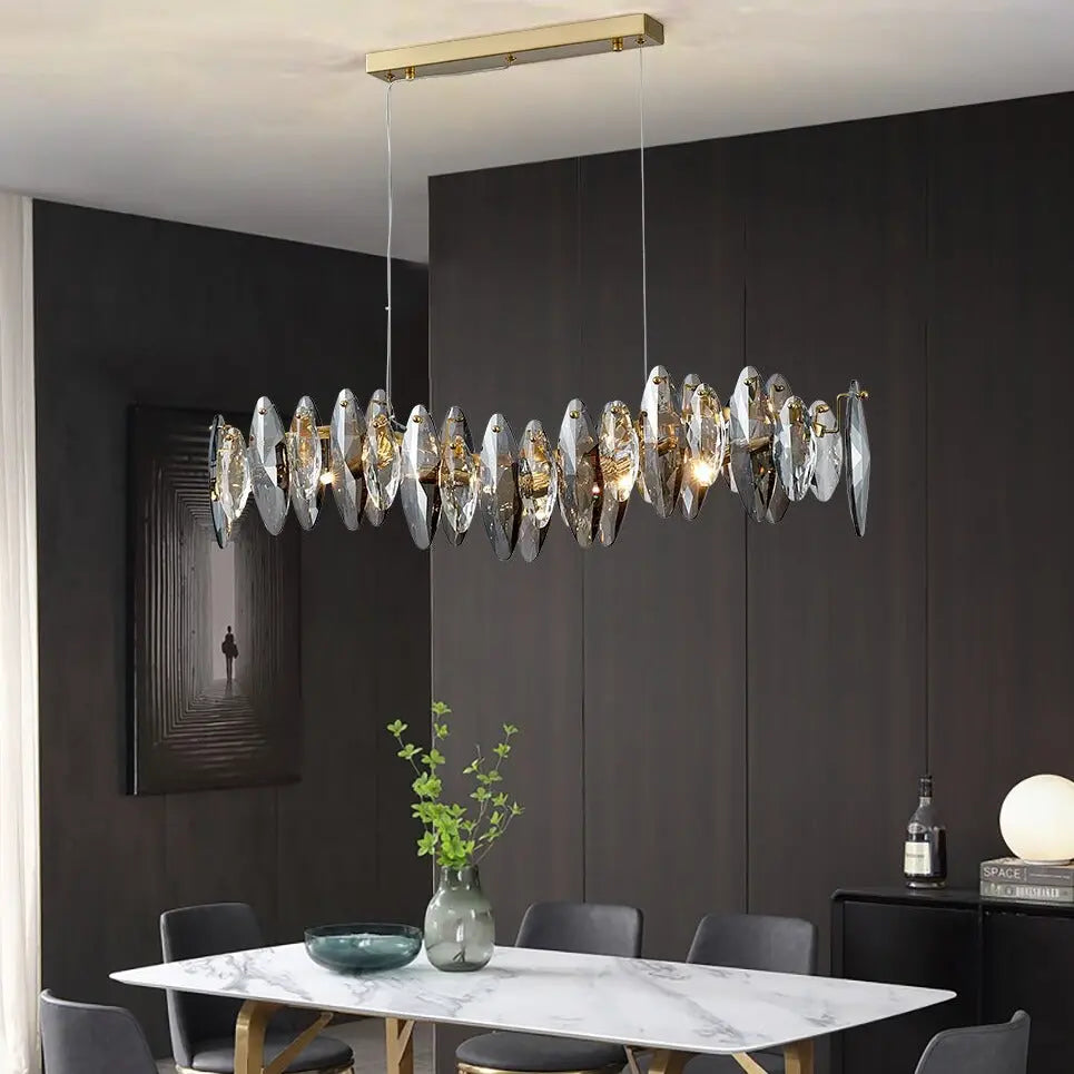Wave Design Modern Crystal Chandelier