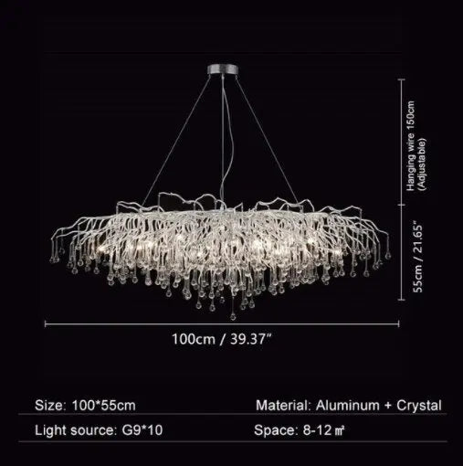 Raindrop Chrome Luxury Chandelier ChandeliersLife®