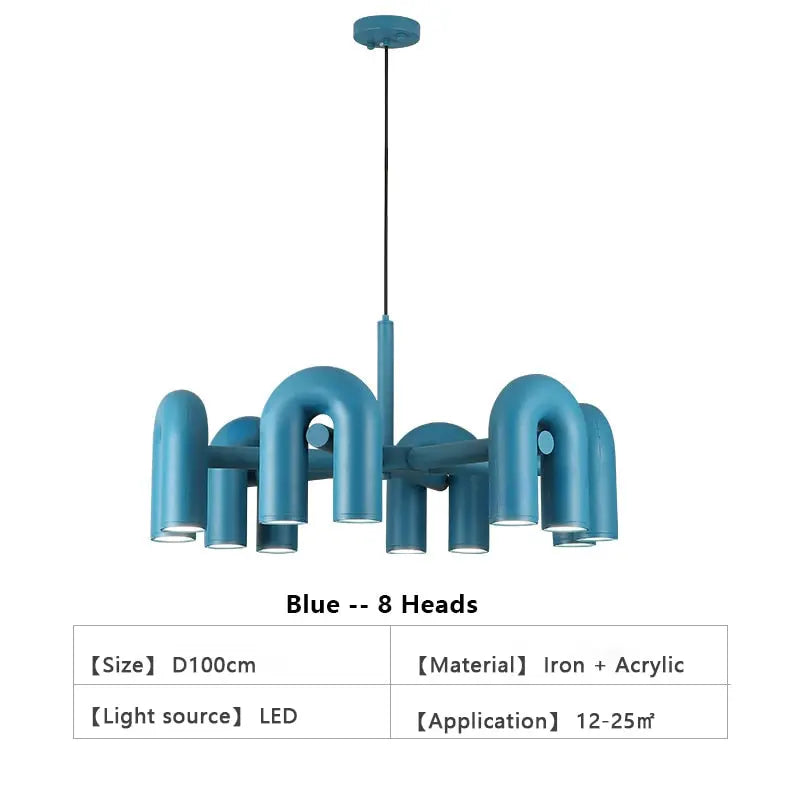 Nordic Creative Macaron U Shape Chandeliers ChandeliersLife®