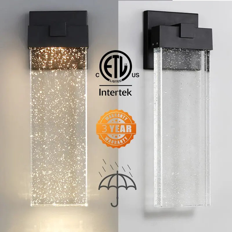 Outdoor Crystal Wall Lamp