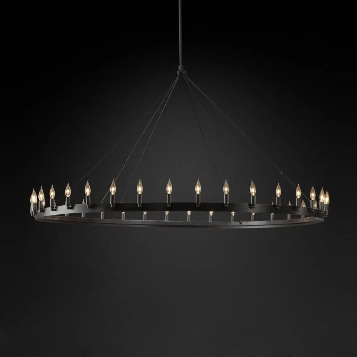 Retro American Round Candle Chandelier ChandeliersLife®