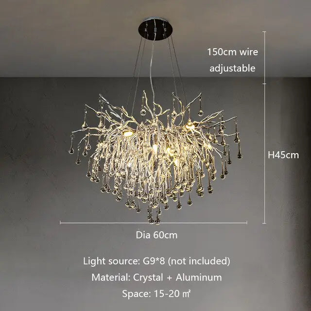 Raindrop Chrome Luxury Chandelier ChandeliersLife®