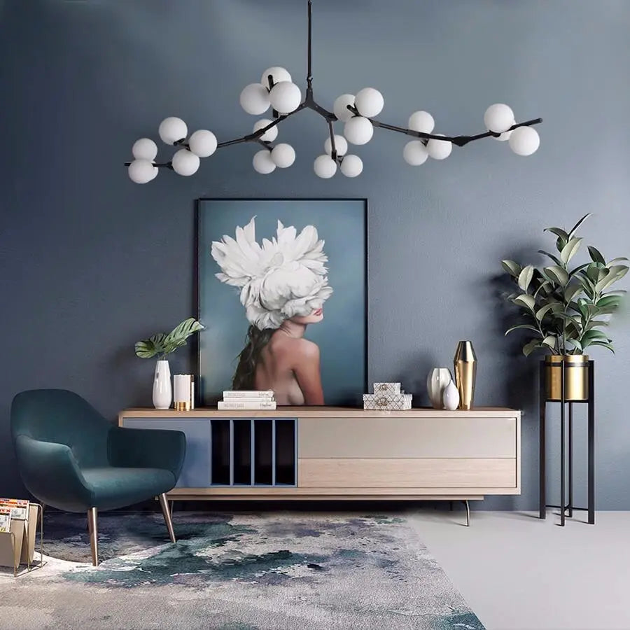 Post Modern Style Glass Balls Branches Chandelier ChandeliersLife®
