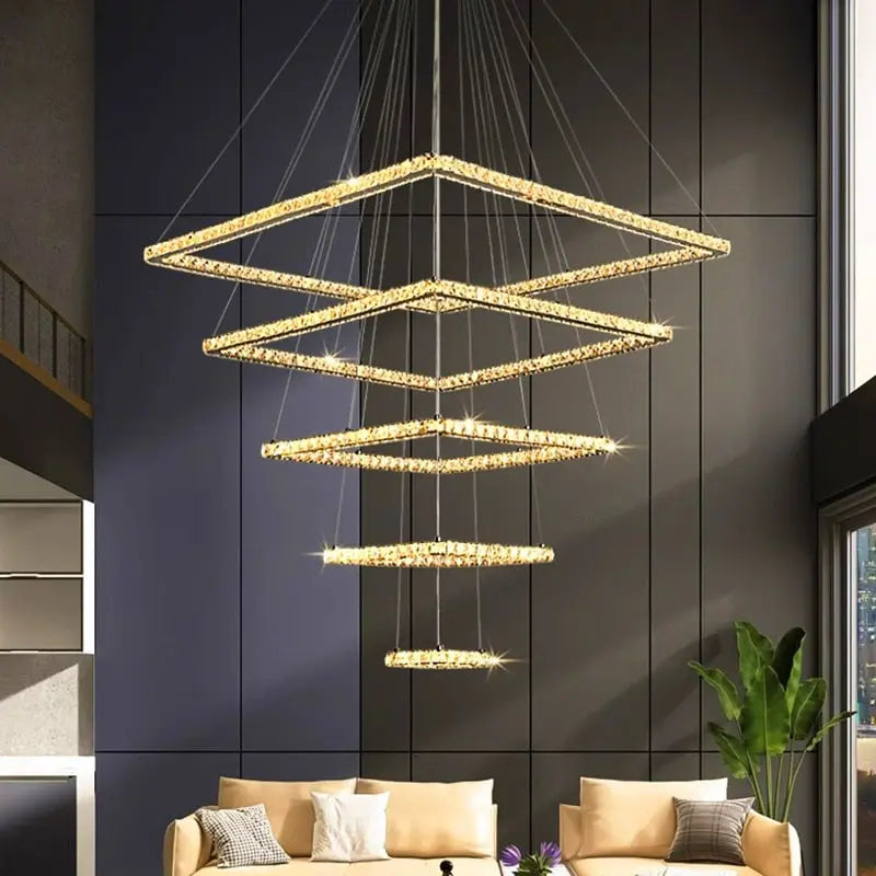 Modern Crystal Square Pendant Light ChandeliersLife®