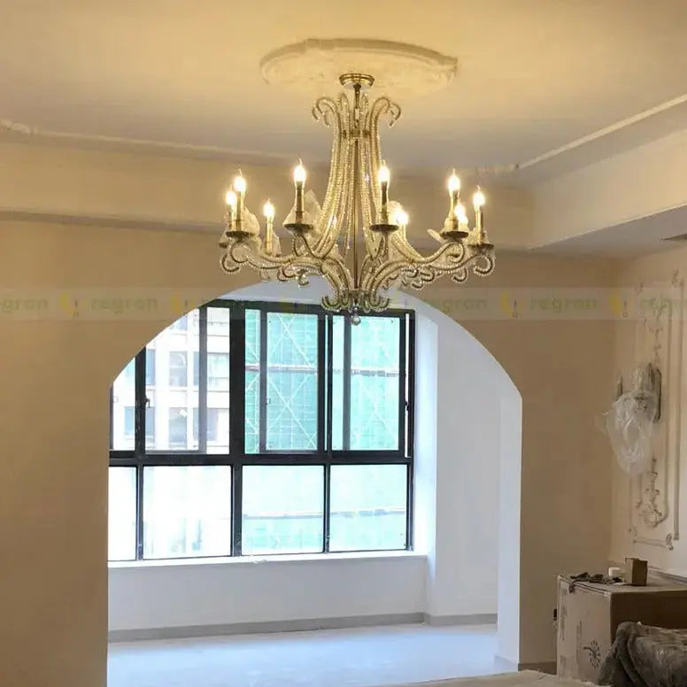 French Cast Metal Chandelier ChandeliersLife®