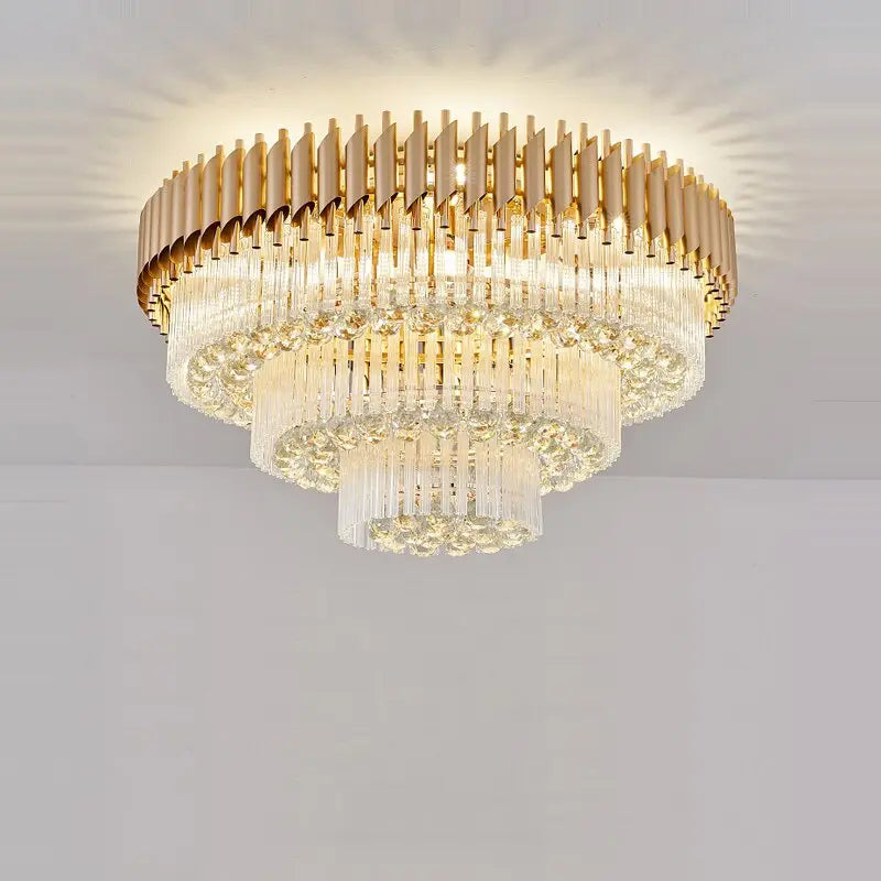 Round Crystal Designer Ceiling Chandelier