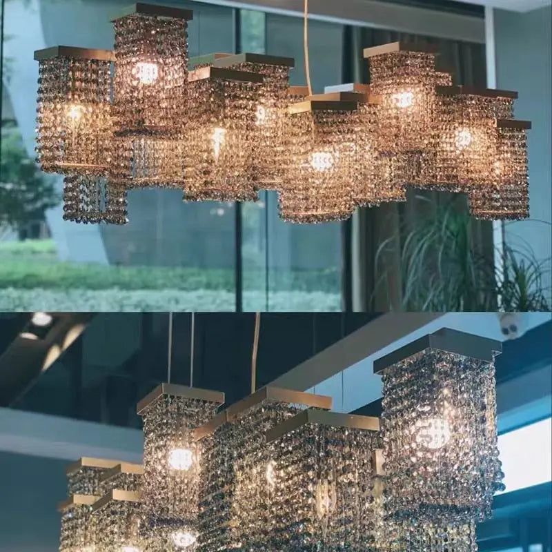 Italian Smoky Crystal Contemporary Chandelier ChandeliersLife®