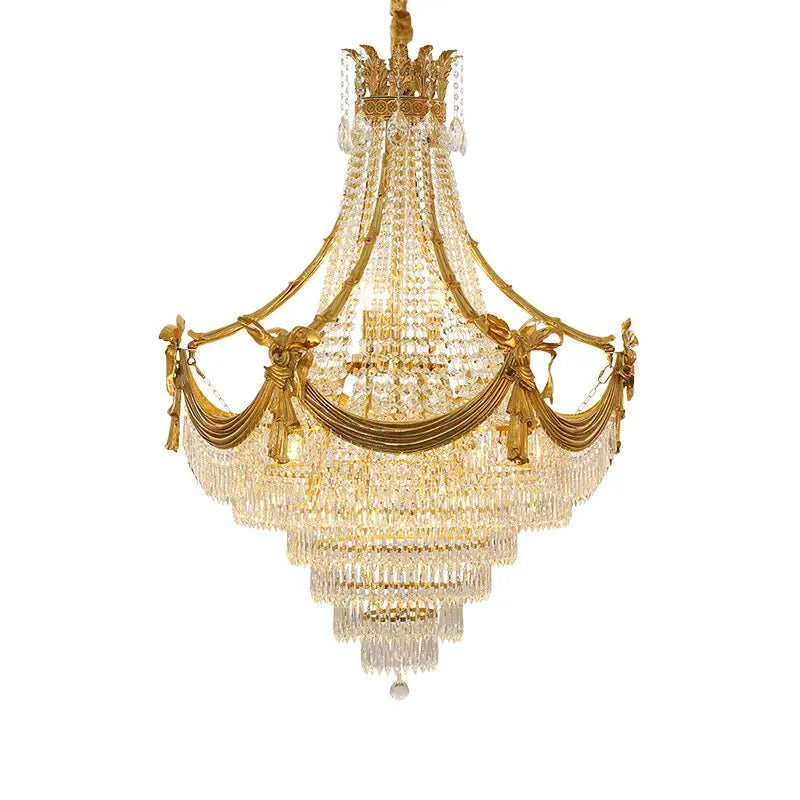 Crown Shape Crystal Chandelier ChandeliersLife®