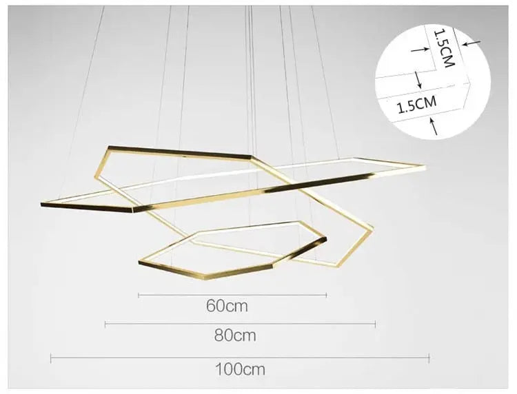 New Post-Modern Luxury Gold Chandelier ChandeliersLife®