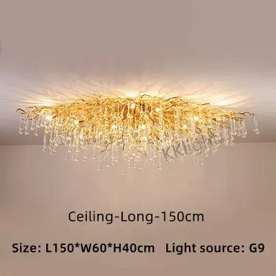 Ceiling Luxury Gold Crystal LED Chandelier ChandeliersLife®
