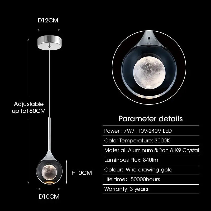 Moon Shape Pendant Light ChandeliersLife®
