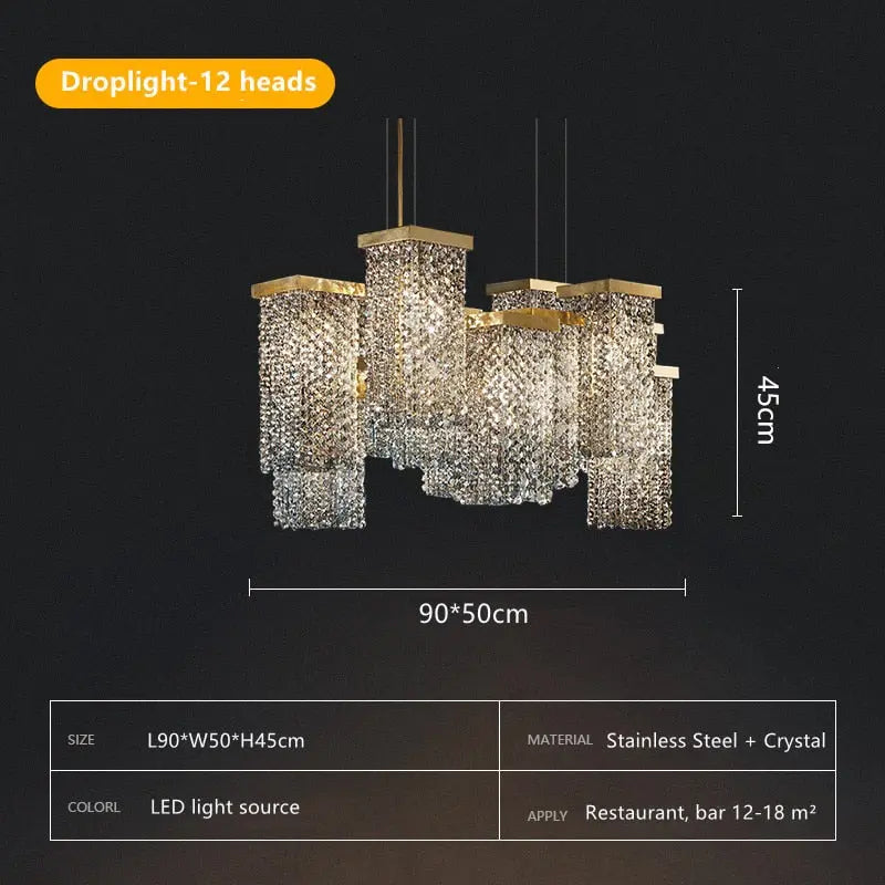 Italian Smoky Crystal Contemporary Chandelier ChandeliersLife®