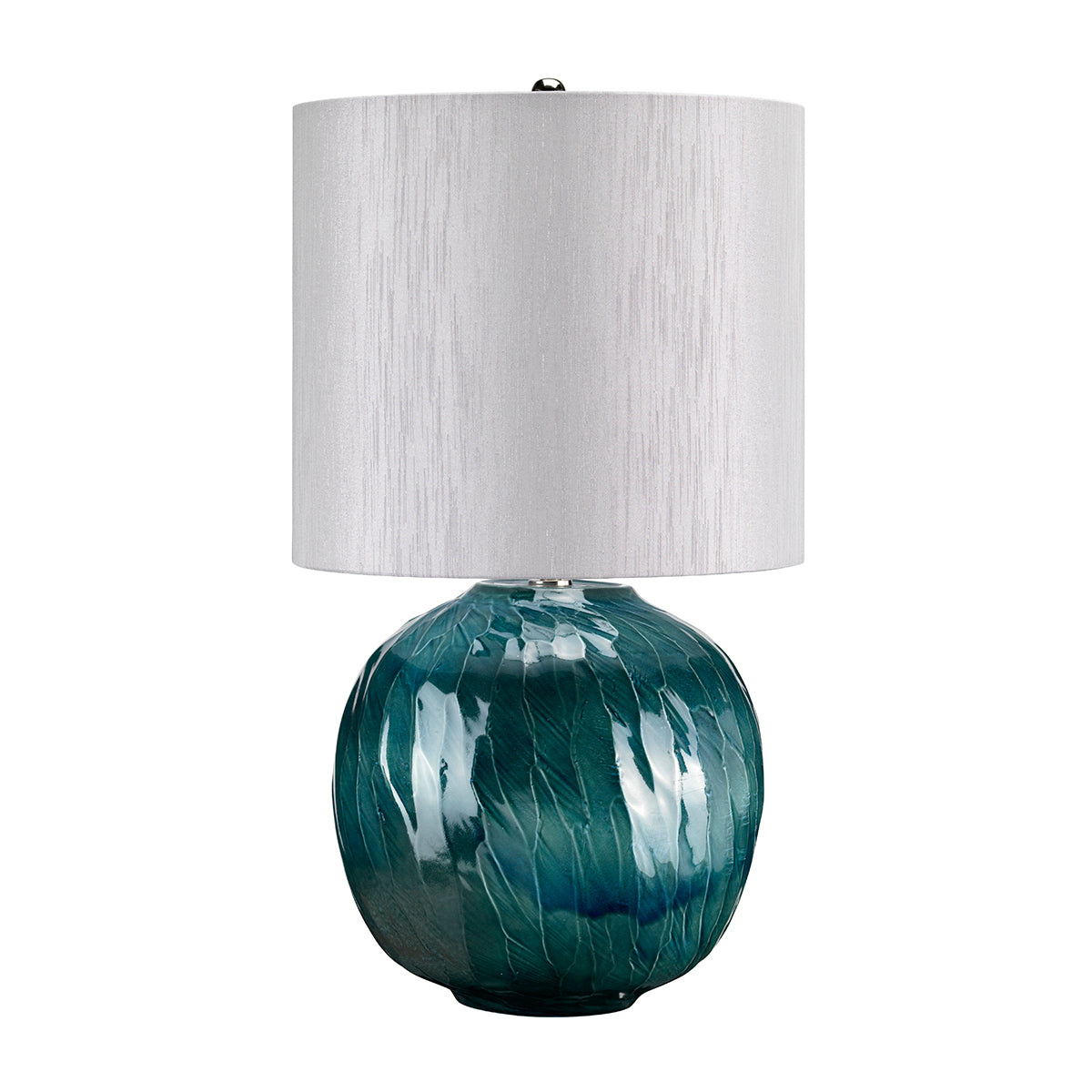 Blue Globe Table Lamp