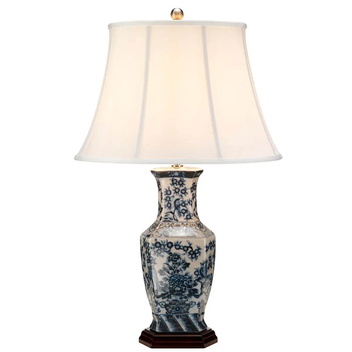 Blue Hex Table Lamp Elstead Lighting