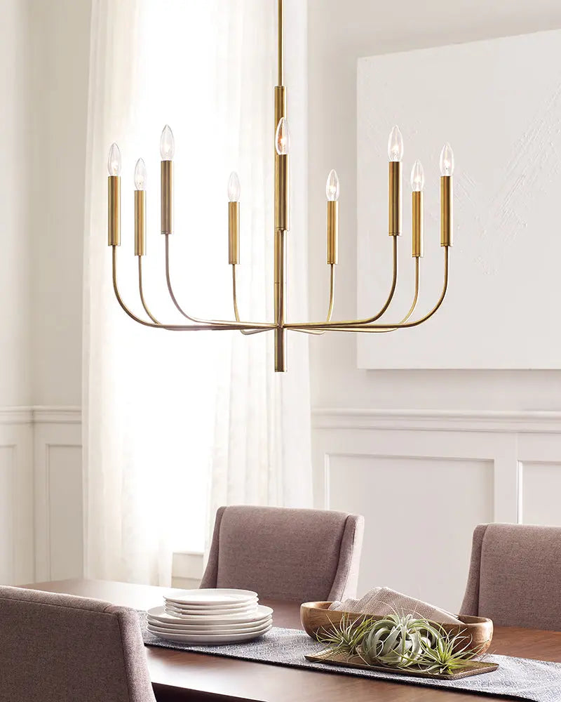 Brianna 9 Light Chandelier Elstead Lighting