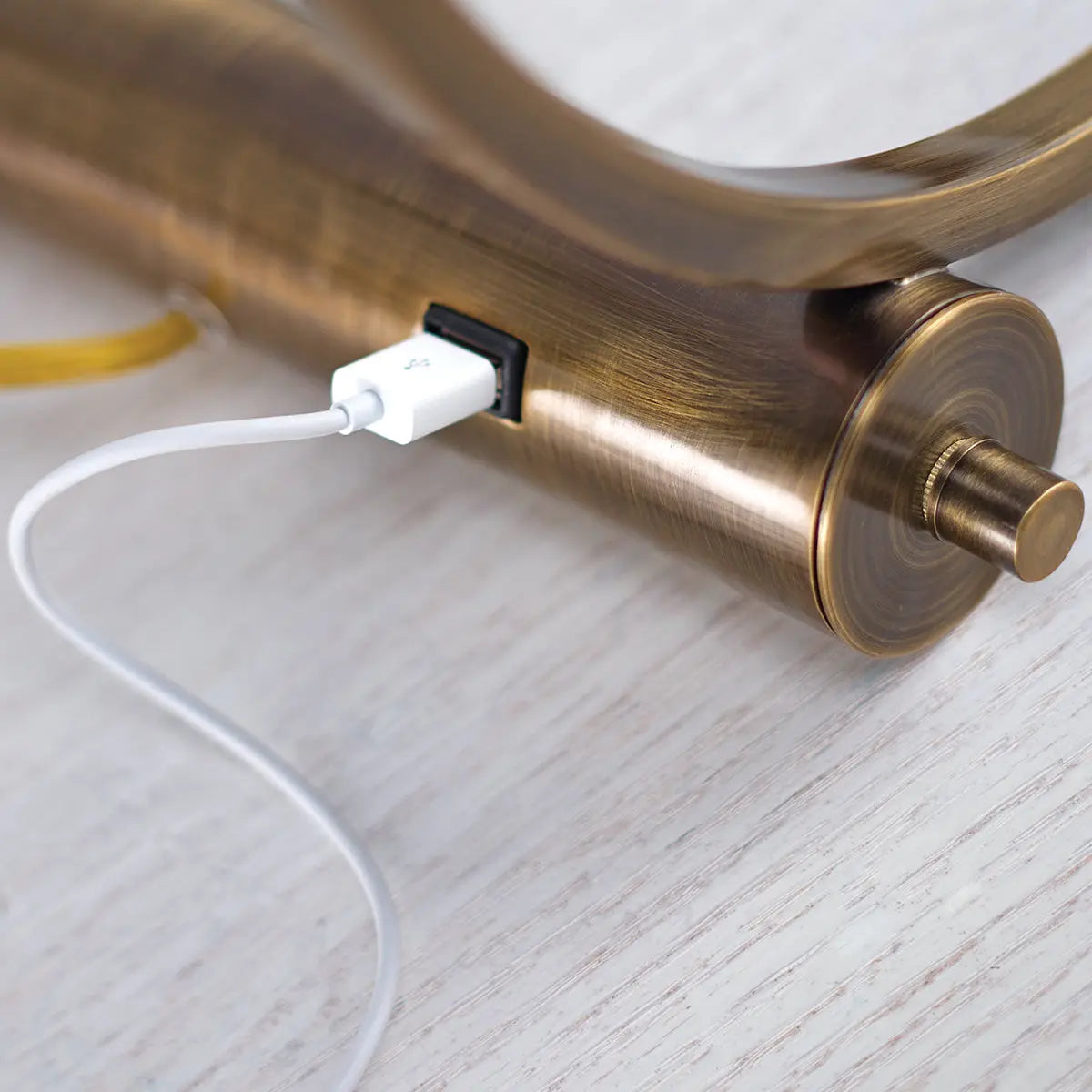 Lex 1 Light Table Lamp - Bali Brass Elstead Lighting