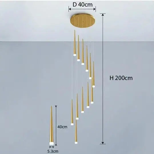 Long Stair Chandelier ChandeliersLife®