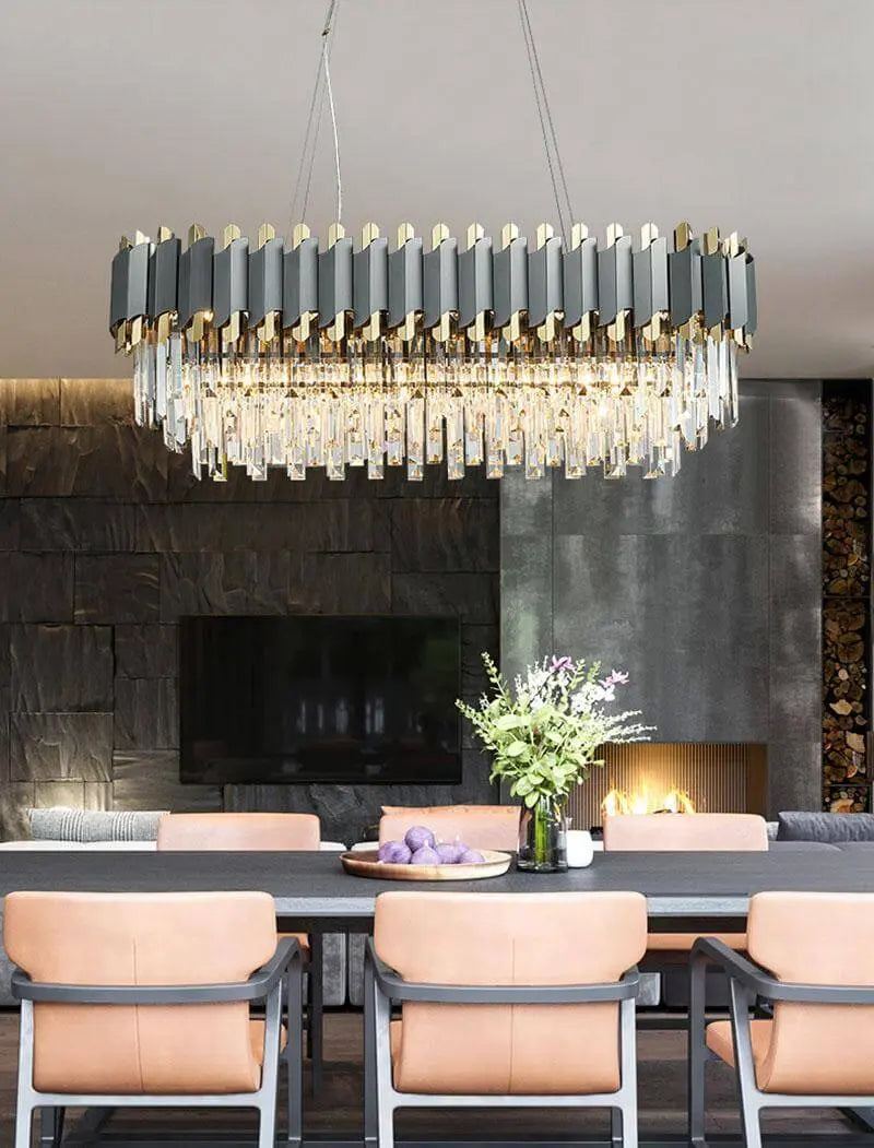 Modern Crystal Rectangular Chandelier ChandeliersLife®