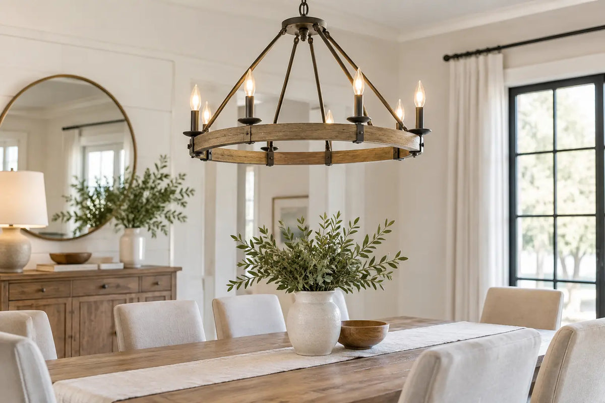 Farmhouse Chandelier Lighting for Refined Homes