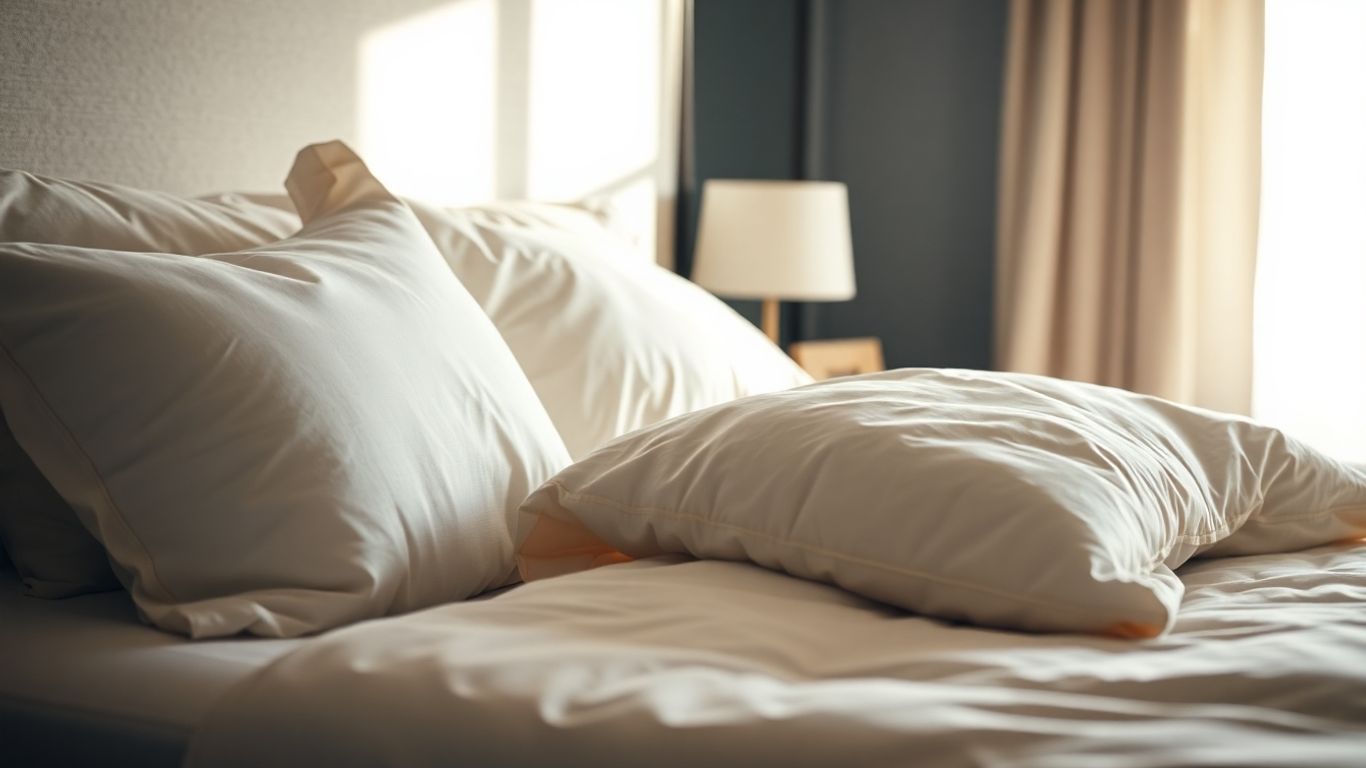 Cozy Dunelm bedding on a made bed.