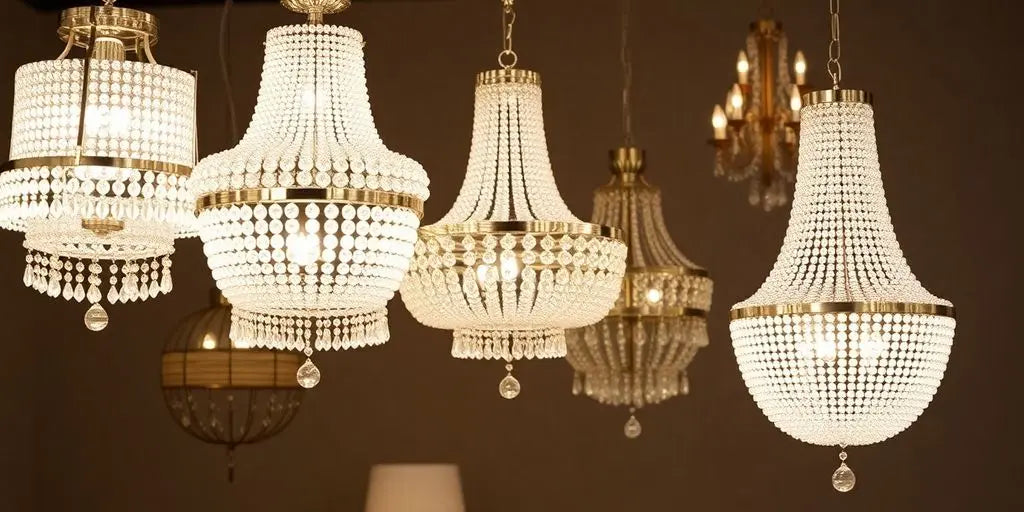 Elegant chandeliers in various styles from Lamps Plus.